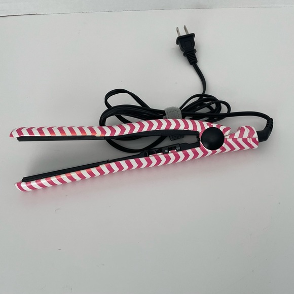 Pink Chevron 1” Flat Iron Helen of Troy - Picture 1 of 3